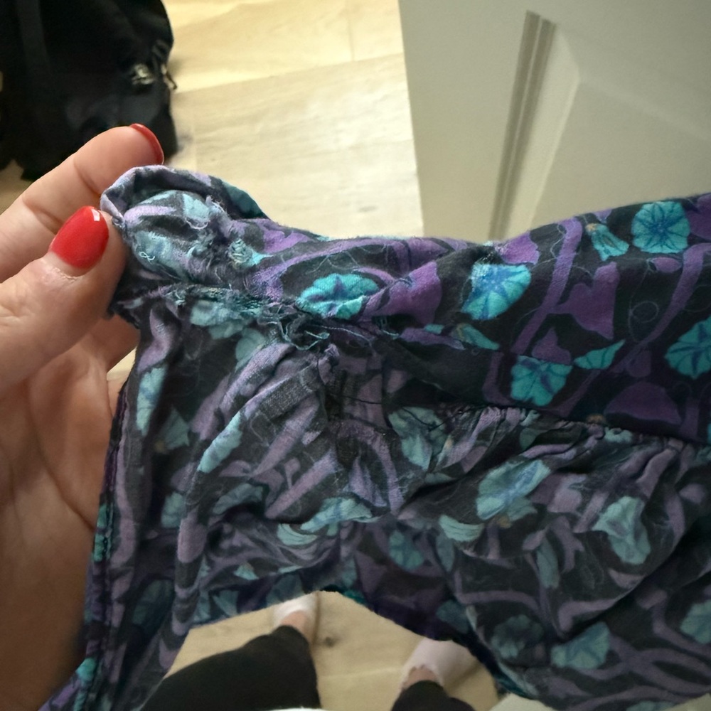 RHODE Purple and Blue Floral Dress - Picture 3 of 4